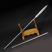 Bao Jian Long Sword Martial Arts Dragon Bile Gun Manganese Steel Soldier spear Han sword anti-body weapon Zhao Yun The gun is not open