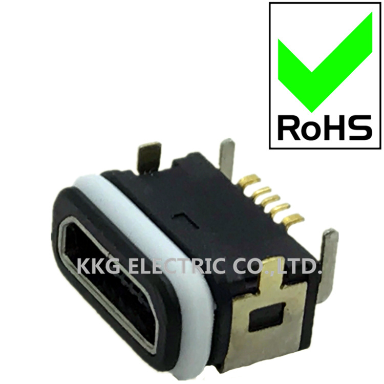 Manufacturers sell plug-in waterproof MICRO USB patch waterproof charging MICRO with waterproof rubber ring