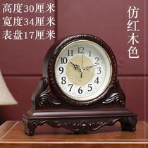 Clock old-fashioned desktop classical work mute simple home office bedroom living room old-fashioned crafts