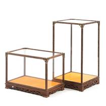 New product frame booth commemorative display sheet transparent glass cover pendulum box cabinet supplies decoration Jade