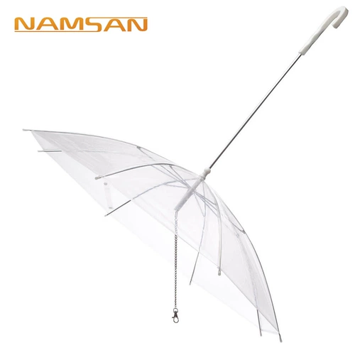 Прозрачный питомец поставляет собаку собаку зонтик творческий тяга щенка с цепью собак