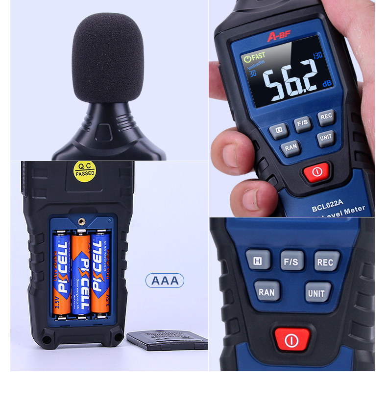 Шумомер 不凡噪声测试仪高精度声音仪器声级计家用专业噪音计检测仪分贝仪 A/bf
