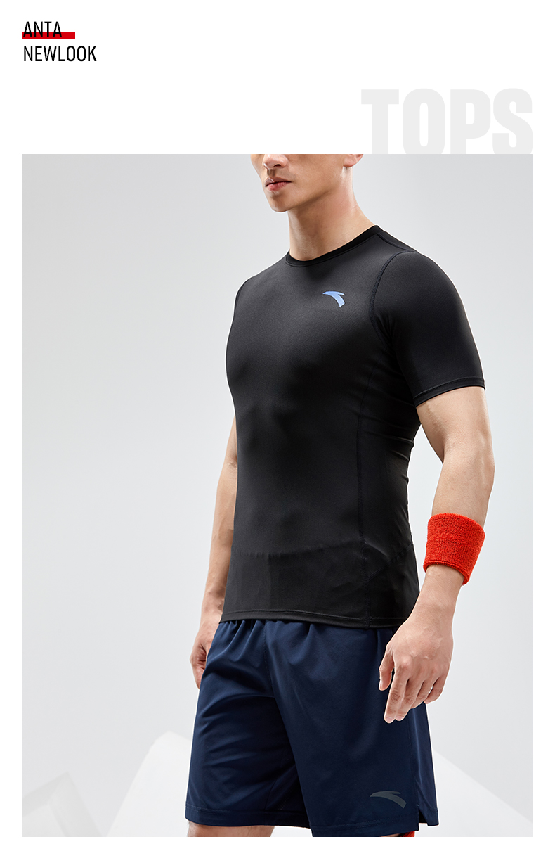Trang web chính thức của Anta Áo thun nam ngắn tay 2019 hè mới tập gym tập chạy thể thao áo thun nam - Áo phông thể thao áo ba lỗ the thao