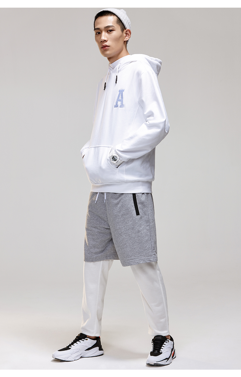 Anta cửa hàng chính thức 2019 mùa xuân mới cộng với nhung ấm áp nam trùm đầu áo len thể thao - Thể thao lông cừu / jumper mẫu quần áo thu đông 2020