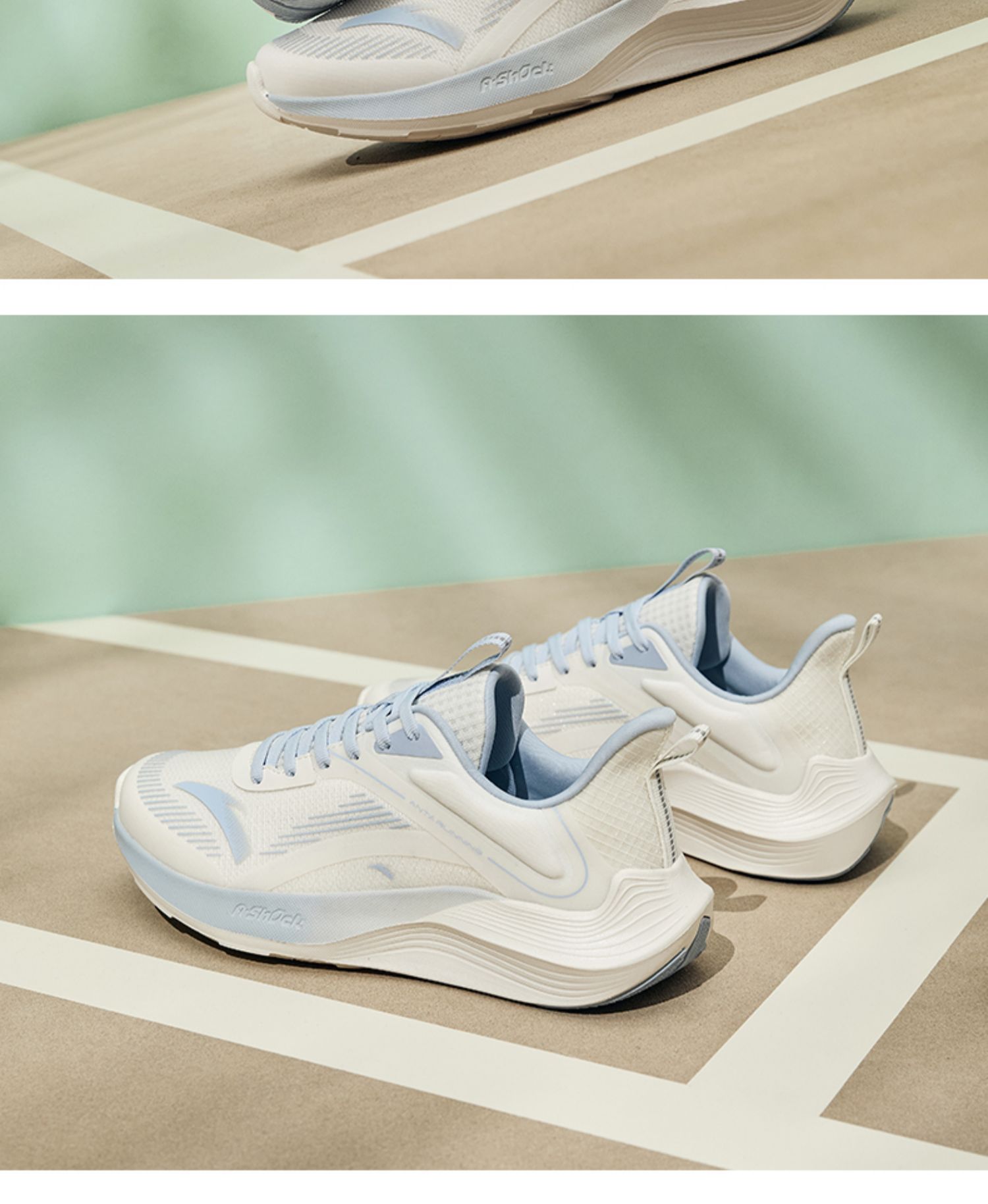 安踏毒刺丨跑鞋女A-SHOCK科技跑步鞋夏季透气减震运动鞋跑步鞋