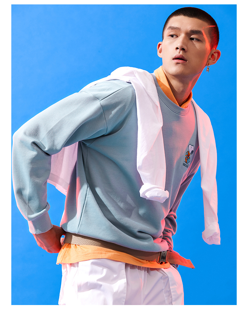 Anta Snoopy chung áo len 2019 mùa thu mới đôi thể thao và giải trí vòng cổ áo len thủy triều trang web chính thức hàng đầu - Thể thao lông cừu / jumper hoodie dây kéo
