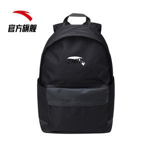 安踏背包男女CHINA双肩包新黑色书包学生电脑包户外运动旅行背包
