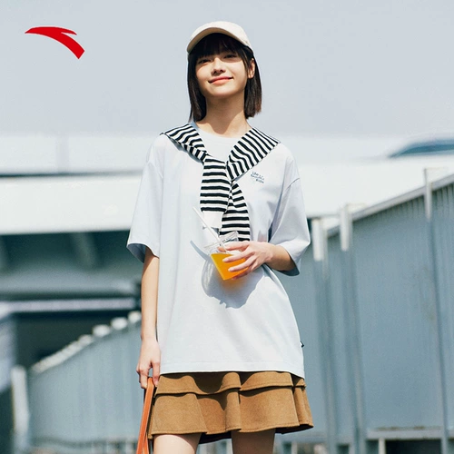 Модная летняя трендовая дышащая спортивная футболка с коротким рукавом для отдыха, свободный крой