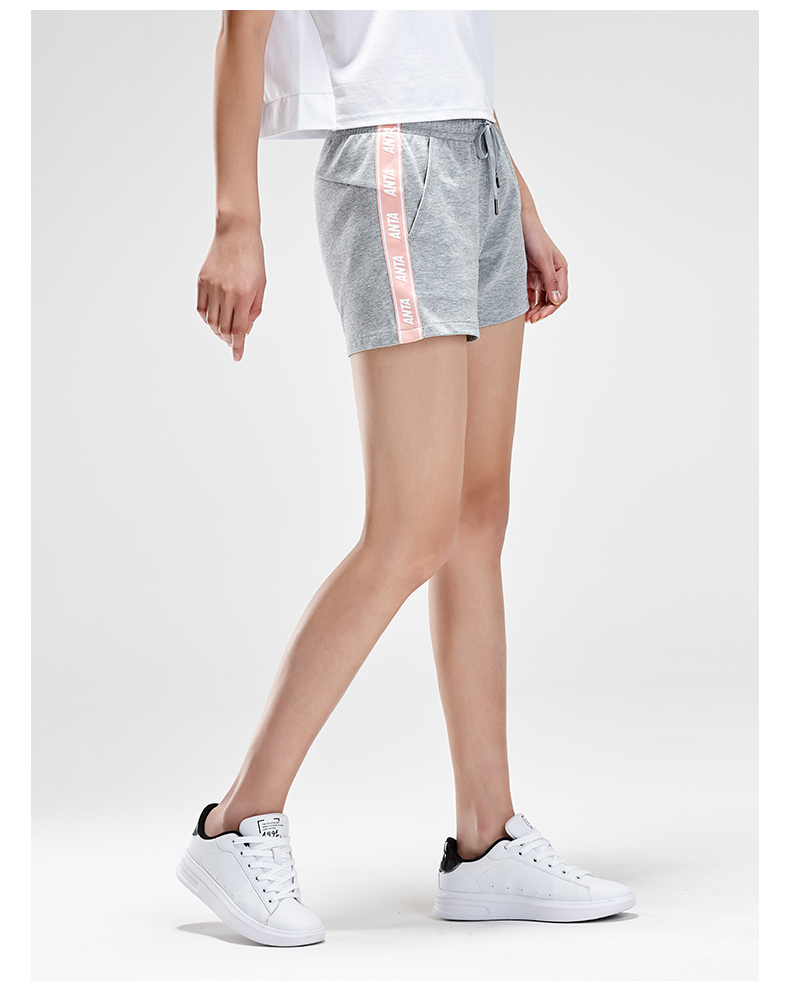 Quần short Anta quần bó sát nữ 2019 Amoi với quần short dệt kim chạy chính thức trang web hàng đầu cửa hàng chính hãng - Quần thể thao quần thể thao