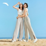 Шелковые дышащие штаны, защита от солнца, свободный крой, высокая талия