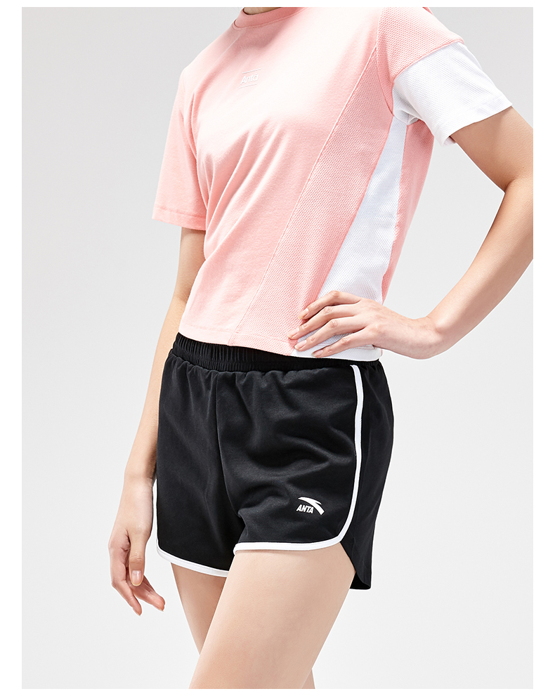 Quần short thể thao Anta nữ mặc mùa hè 2019 cotton mới thấm mồ hôi thấm nước năm quần nữ nhà quần nóng - Quần thể thao quần lining