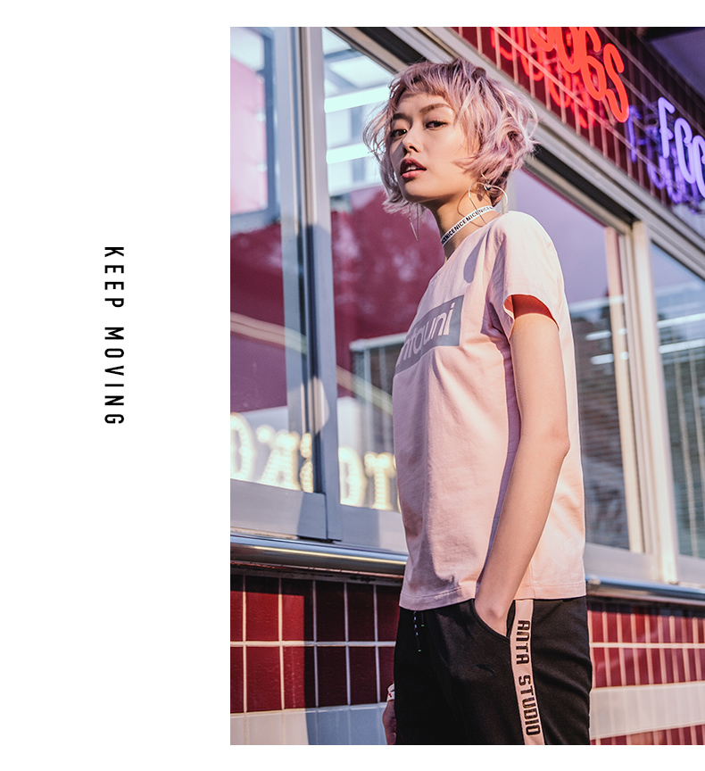 Anta ngắn tay nữ 2018 mùa hè mới thoải mái thể thao thoáng khí ngắn tay T-Shirt nữ chính thức cửa hàng flagship đích thực áo tank top gym
