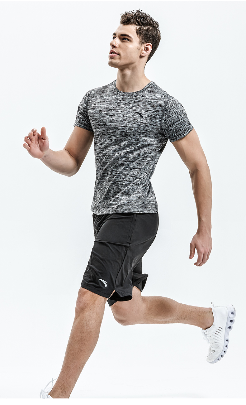 Anta ngắn tay t-shirt nam 2018 mùa hè mới thoải mái new slim đào tạo chạy thể thao giản dị nam ngắn tay áo áo thun thể thao nữ