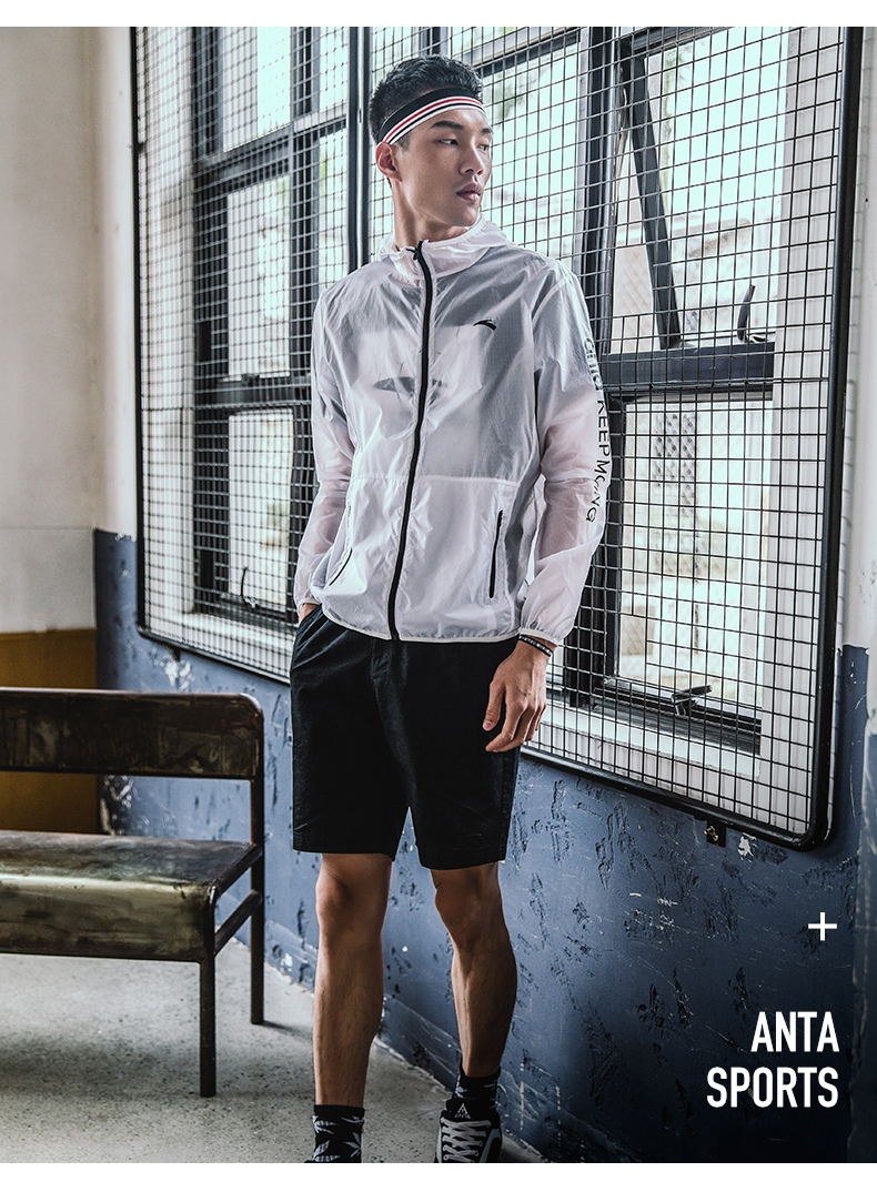 Anta áo khoác 2018 mùa hè mới mỏng áo gió thể thao áo len cardigan triều đan áo len áo khoác nam áo khoác the thao nam cao cấp
