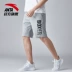 Quần short nam Anta 2019 xuân hè mới giản dị thoáng khí thể thao dệt kim cotton 5 quần nam trang web chính thức chính hãng - Quần thể thao