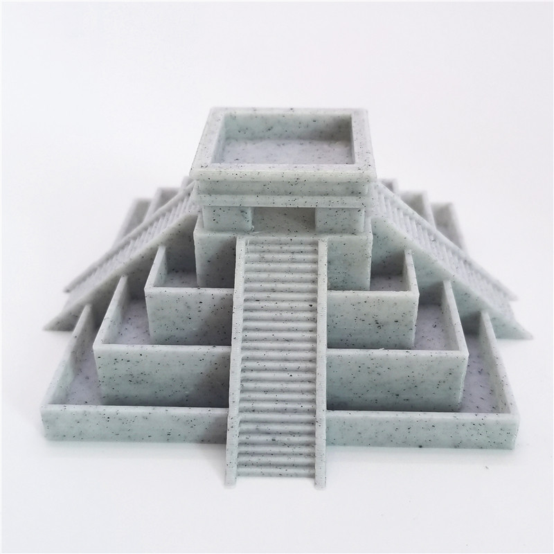 3D модель члена маятник  3d打印 阿兹特克神庙金字塔彷古建筑花盆景墨西哥卡斯蒂略羽蛇神