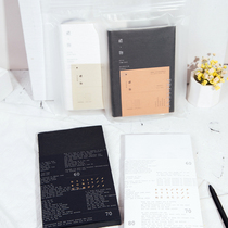 Gift rock poet retro David Bowie black and white hardcover creative notebook black and white grid notepad