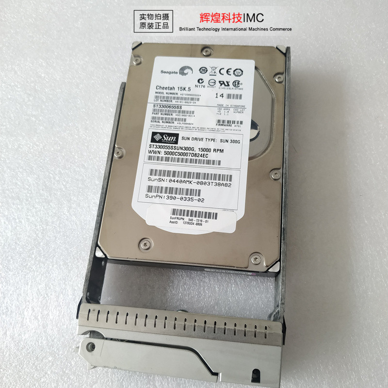 SUN 300G 15K SAS 3 5 390-0335 540-7219 SUN 2540 Storage Hard disc