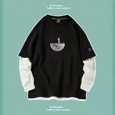 NASA Joint name flash tide fashion clothes Super fire cec spring and autumn Korean version of the trend couple Chen Xiaoyi same model