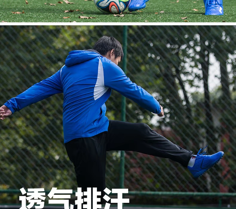 Áo khoác thể thao Li Ning Áo mưa thể thao Đào tạo áo gió nam và nữ Đào tạo bóng đá Ngoại hình Trang phục thể thao