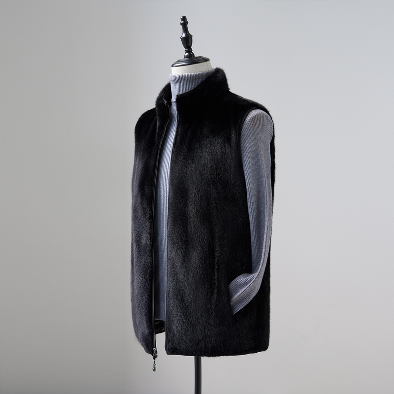 2026 New Imported Double-Sided Mink Fur Jacket for Men, Whole Mink Fur Vest, Casual Large Size Vest, Waistcoat 2026 New Imported Double-Sided Mink Fur Jacket for Men, Whole Mink Fur Vest, Casual Large Size Vest, Waistcoat