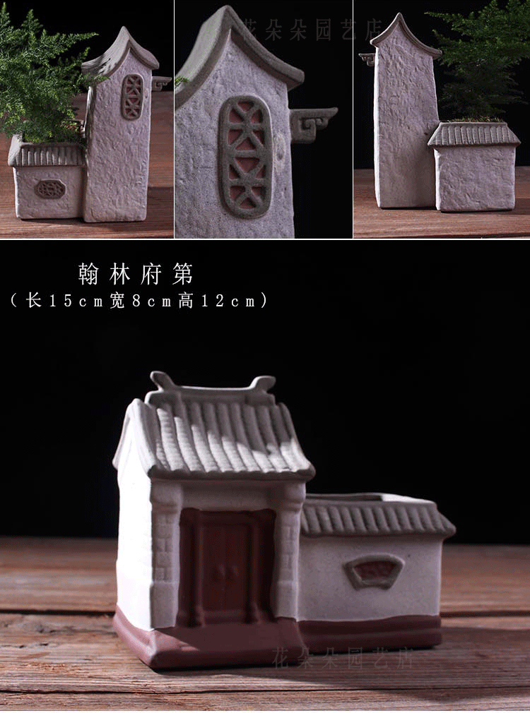 Sáng tạo trà cổ Zen trà đạo nhà gốm bình phòng khách mini phong cách Trung Quốc tre hoa nồi cắm hoa trang trí - Vase / Bồn hoa & Kệ bình cắm hoa hồng