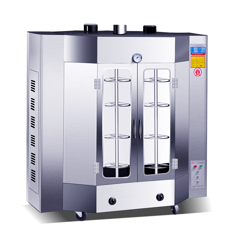 Type 24 Gas Roast Duck Oven Commercial Gas Electric Hot Fully Automatic Rotary Grilled Fish Chicken Five Flowers Meat Burning Goose Oven Machine