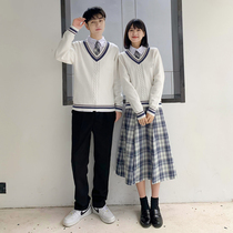 Middle school student class suit high school choir performance uniform school uniform autumn and winter sports class performance suit