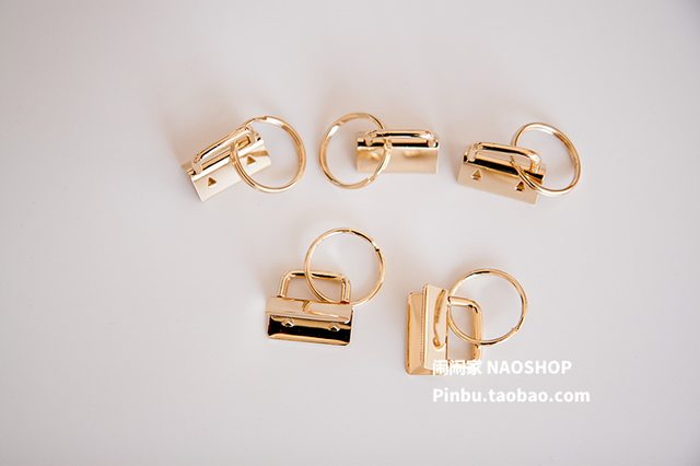 Naonaojia luggage hardware accessories handmade diy ribbon clip long tail clip 25/32mm horse mouth clip 5 pack