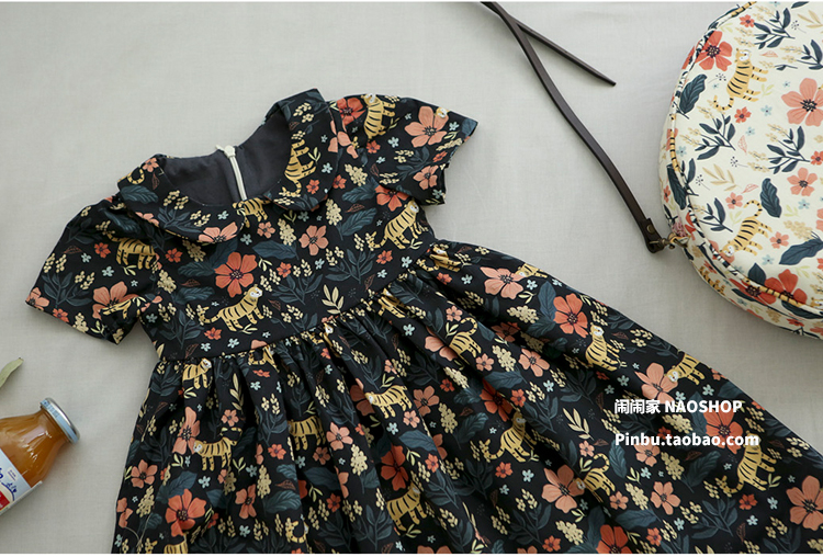 Nhà ồn ào Hàn Quốc nhập khẩu vải cotton cotton quần áo chắp vá handmade vàng tự làm hổ vải tici