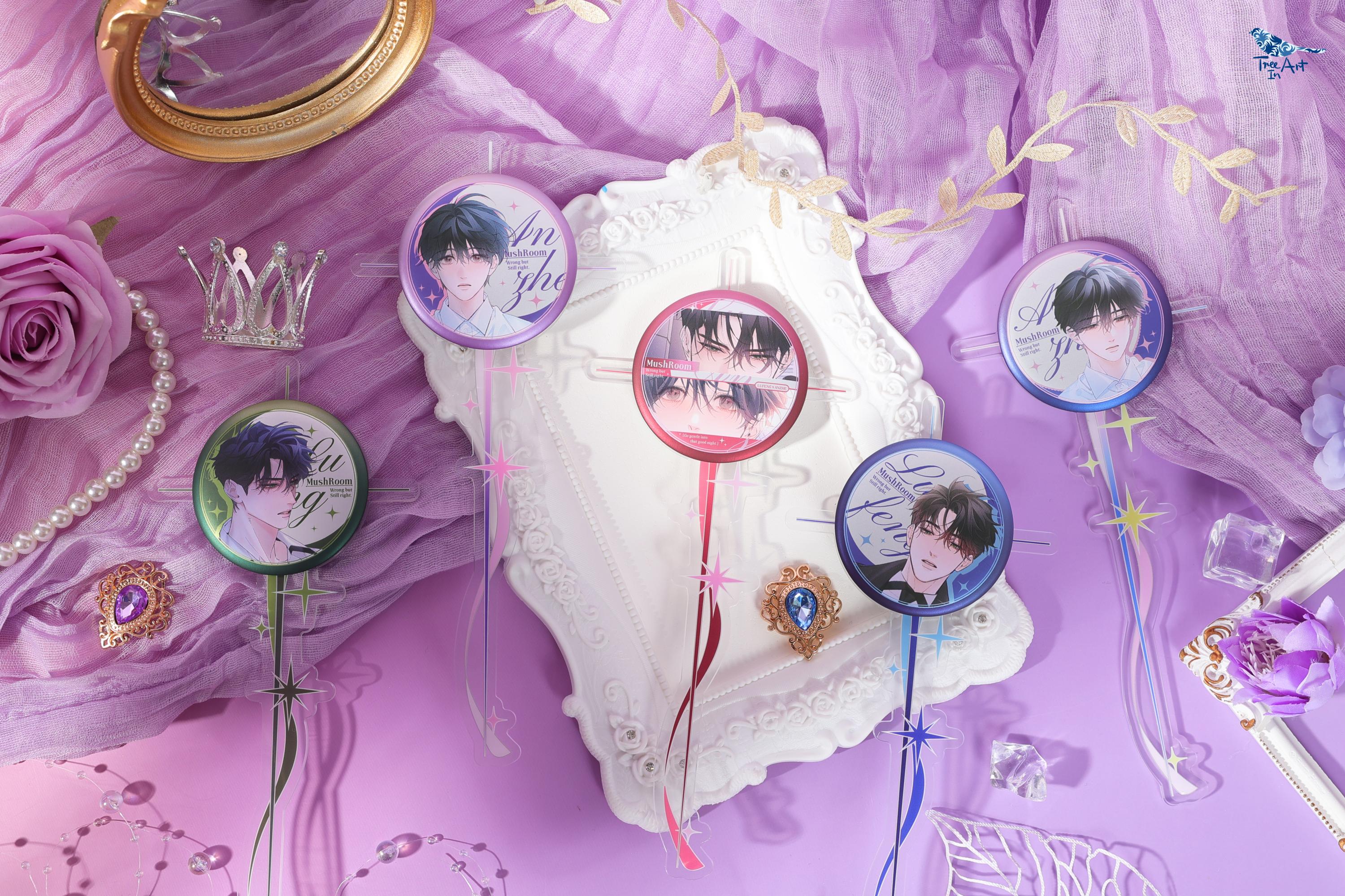 Official Little Mushroom Twilight Poem check-in stick badge blind bag detail image 2
