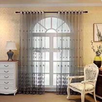 New curtain screen curtain Beauty salon partition Bedroom Living room study Translucent crystal screen curtain floating curtain finished product customization