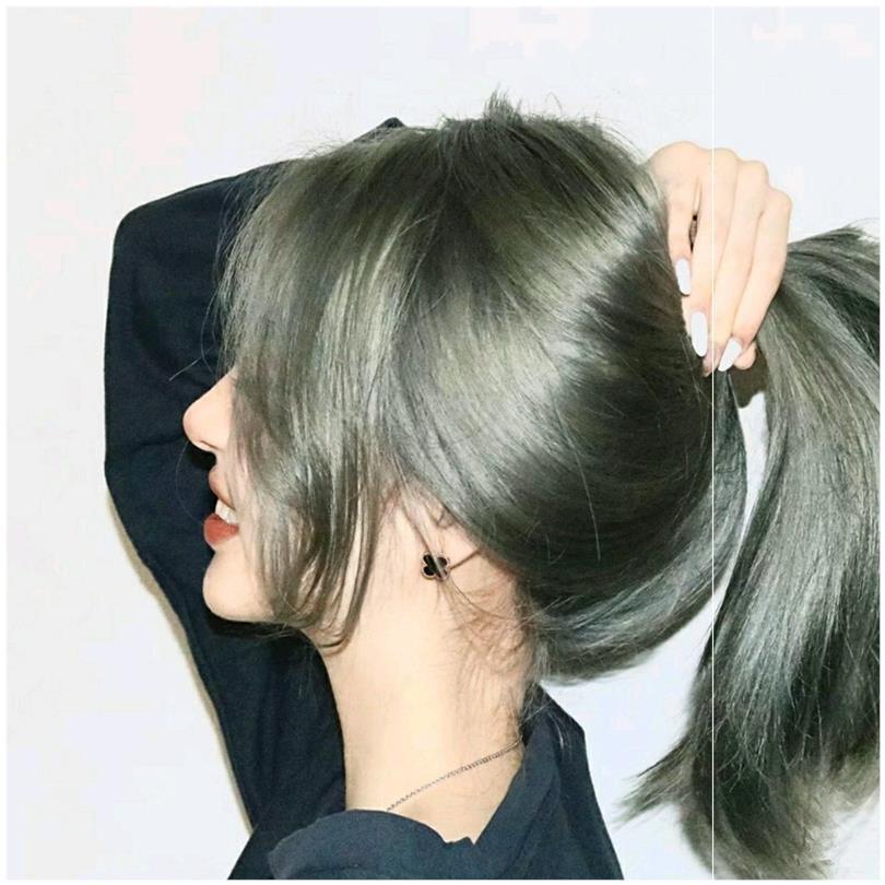 Rice fragrance tea color hair dye cream 2021 popular hair color rice fragrance tea color hair dye cream cover white hair foam hair dye r