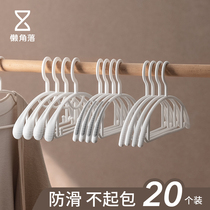 Lazy corner non-trace drying rack anti-shoulder corner clothes hanging household clothes plastic non-slip clothes rack drying clothes support adhesive hook