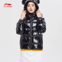 Li Ning Disney Mickey tên chung áo khoác xuống nữ mới ấm áp mùa đông vịt trắng xuống đồ thể thao - Thể thao xuống áo khoác áo phao mũ lông nam