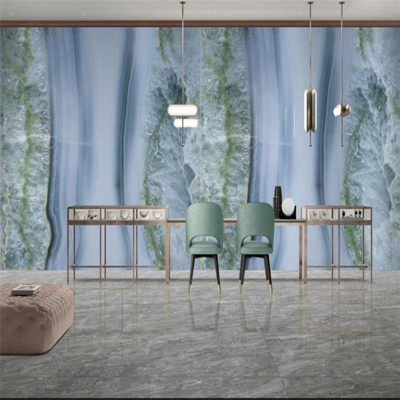 Infinite slate living room TV background wall 1600X2700X12MM simple modern light luxury slate bright light