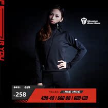 Monster Guardians Dark Night Series Womens Spring Autumn Sports Warm And Lean Fitness Running Coats