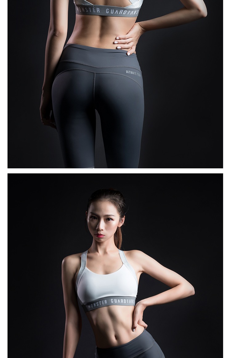 Monster Guardians Phụ nữ Sức mạnh trung bình và cao Hỗ trợ Ngực Pad Đồ lót thể thao chuyên nghiệp Áo ngực thể thao áo thun gym