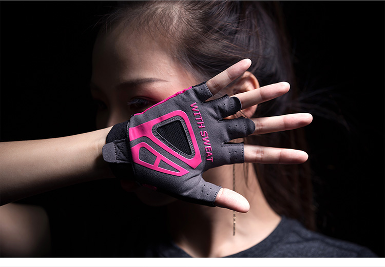 Monster Guardians Lab Nữ quả tạ hỗ trợ Găng tay luyện tập nửa ngón tay chống trượt găng tay giữ nhiệt