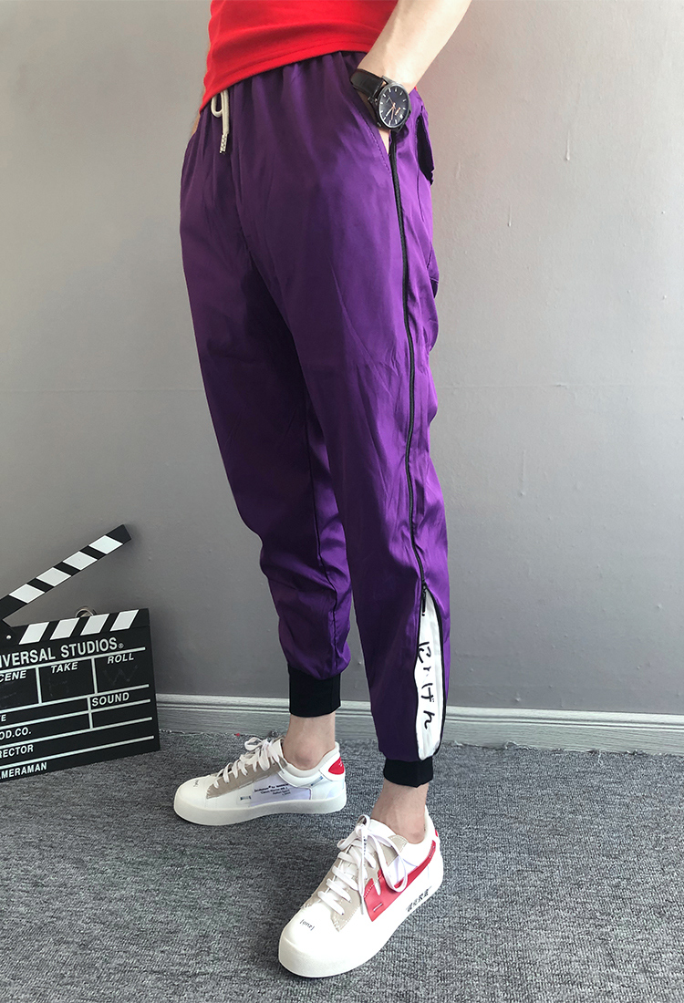 Thương hiệu quần hip hop nhanh tay đỏ người có cùng đoạn xã hội người lớn 裆 chân dầm quần anh chàng haren quần đẹp trai t quần sooc nam
