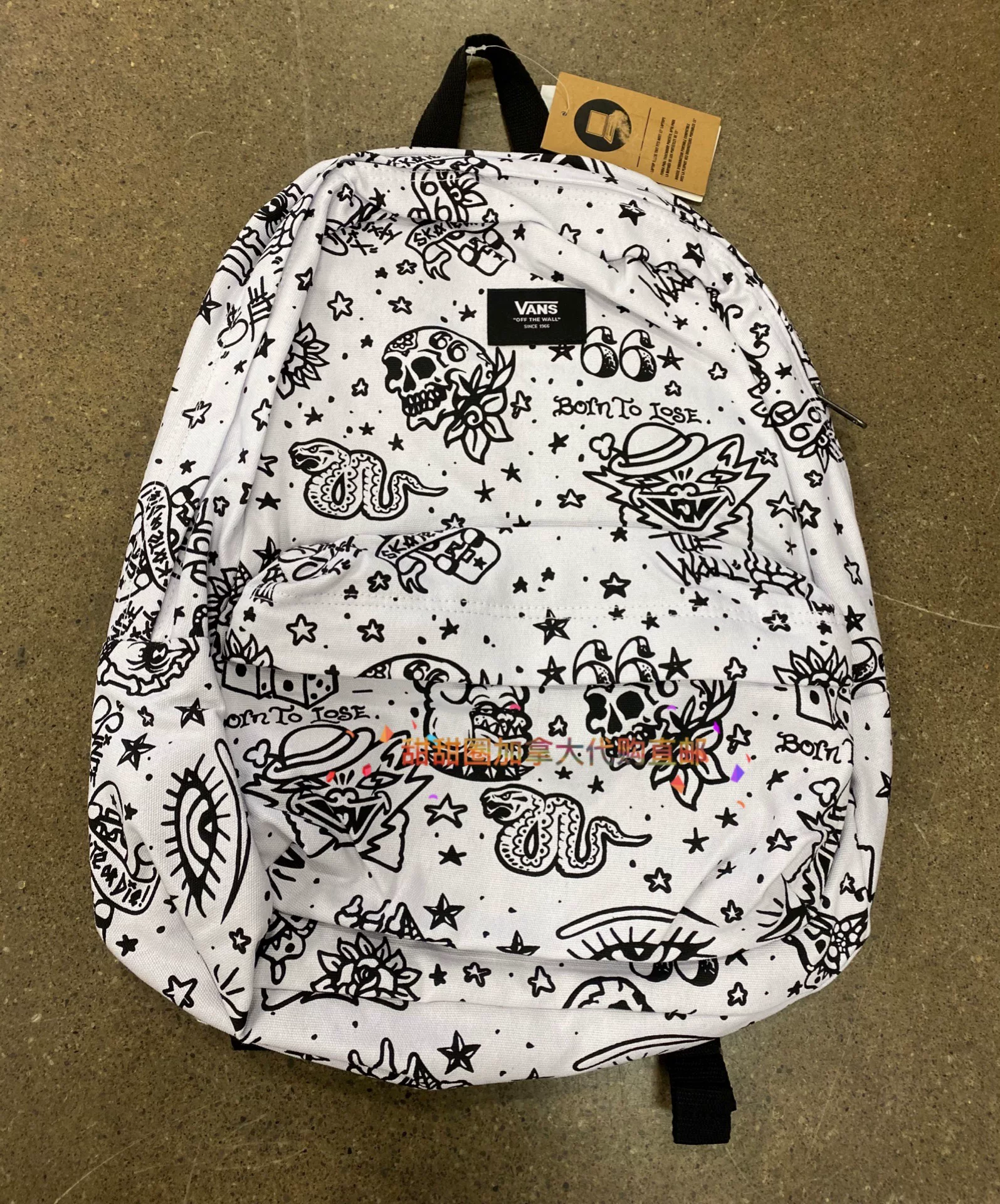 Vans, рюкзак, школьный рюкзак, шахматы, Marvel, с вышивкой