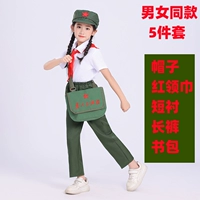 Короткая подкладка + брюки + школьная сумка, комплект из 5 предметов.