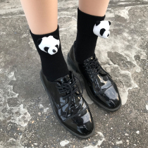  (2 pandas)Cute three-dimensional panda socks cartoon socks female cute middle tube South Korea