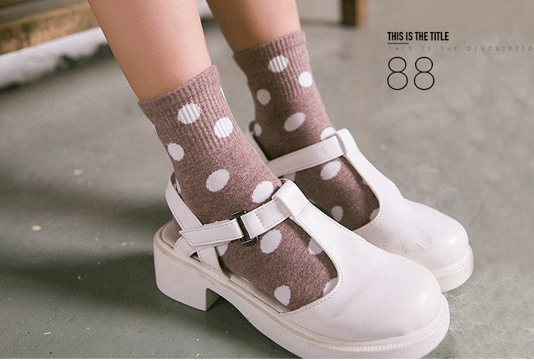 Vớ cotton Nhật Bản vớ cotton nữ vớ retro sóng sinh viên vớ mùa thu mùa đông phong cách vớ nữ tất dài đến đầu gối