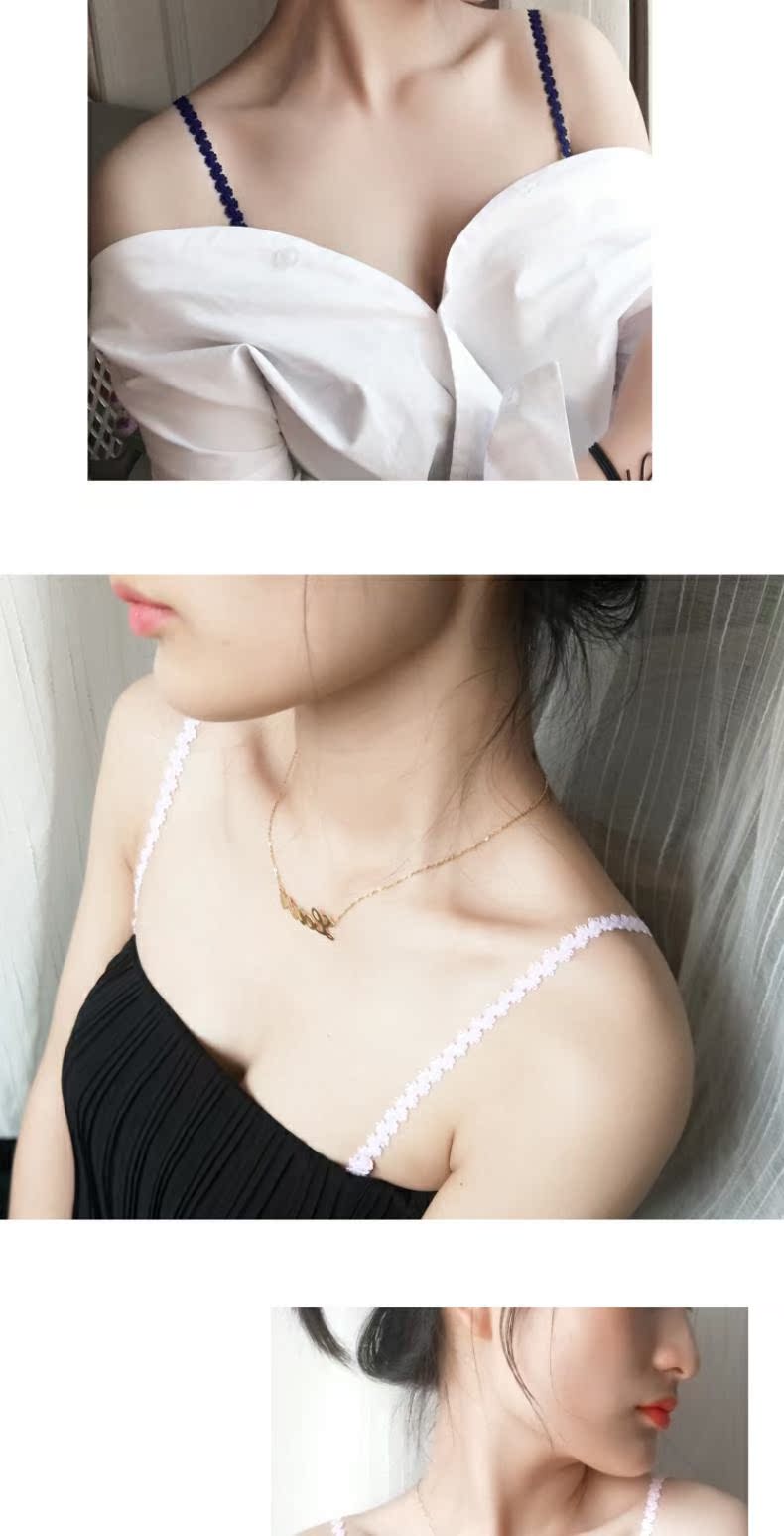 Đồ lót trong suốt vô hình hoang dã liền mạch đeo vai áo ngực bra phụ kiện đẹp trở lại kiểu dáng đẹp mùa hè có thể được phơi bày gợi cảm - Vai tráng dây đeo đồ lót gợi cảm