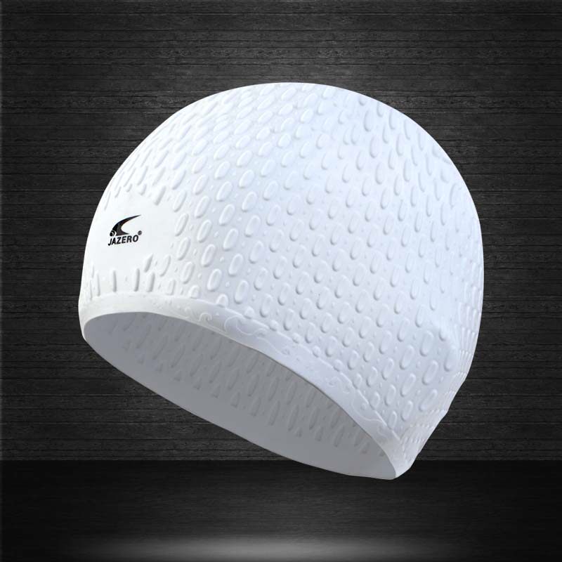 Soft silicone water drop swimming cap (super super comfortable) large head long hair swimming cap male and female universal