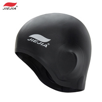  Jiejia waterproof ear protection silicone swimming cap mens and womens long hair swimming cap Swimming hat professional ear protection