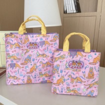 drpdrpdrp Thailand flower tiger leopard mommy bag fun childrens bag pink print camping lunch box handbag