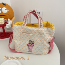 drpdrpdrp ballet bear dancing floral mummy bag large-capacity multi-functional mother and baby bag hand-held messenger bag