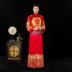 Cho thuê 2020 mới Trung Quốc chiếc váy chú rể kết hôn bánh mì nướng rồng phượng tang đúp ling đúp cắt chương trình nam thêu tay 